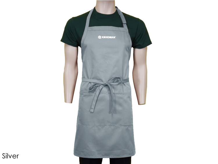 24 in. x 33 in. Spun-Polyester Adjustable Bib Apron With Pockets (Full Color Logo) 16
