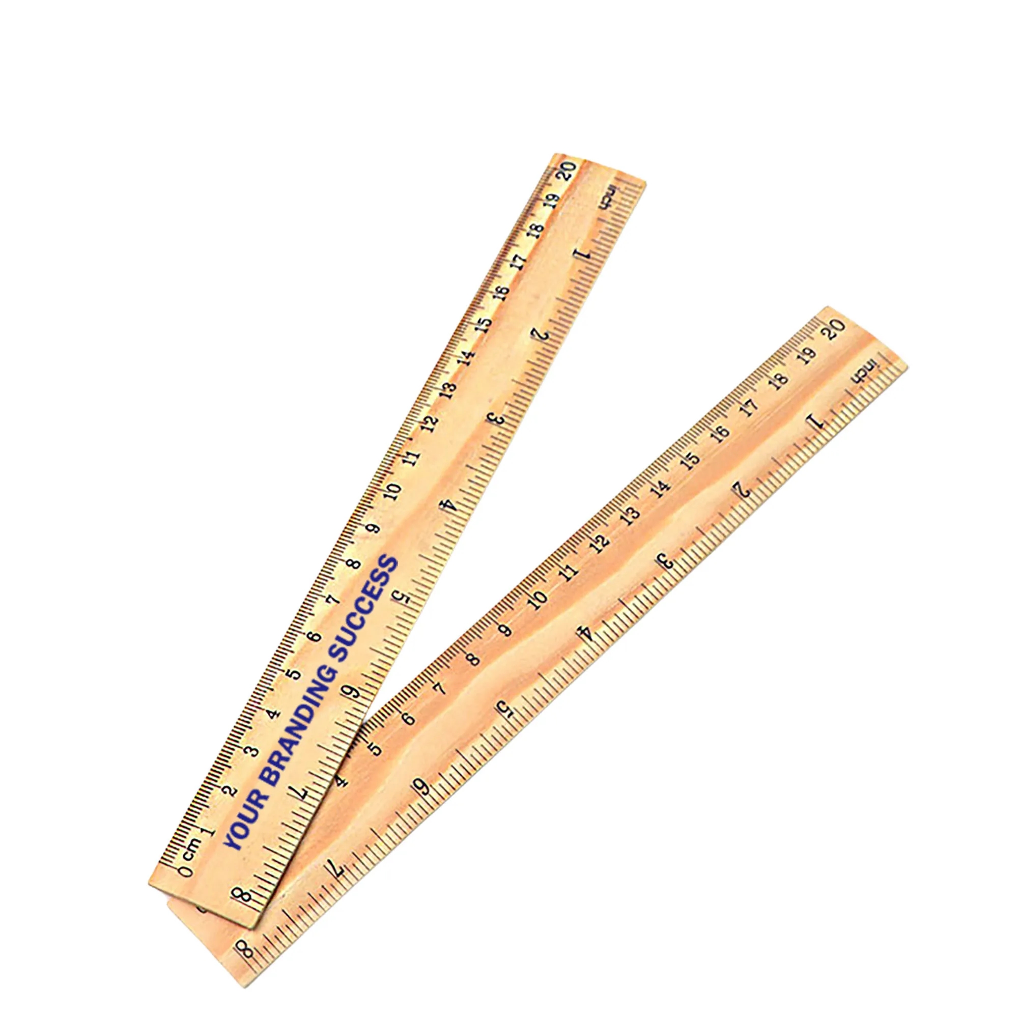 MOQ 50 PCS Wooden Ruler(12 Inch) Wood, 12"L x 1"W 3