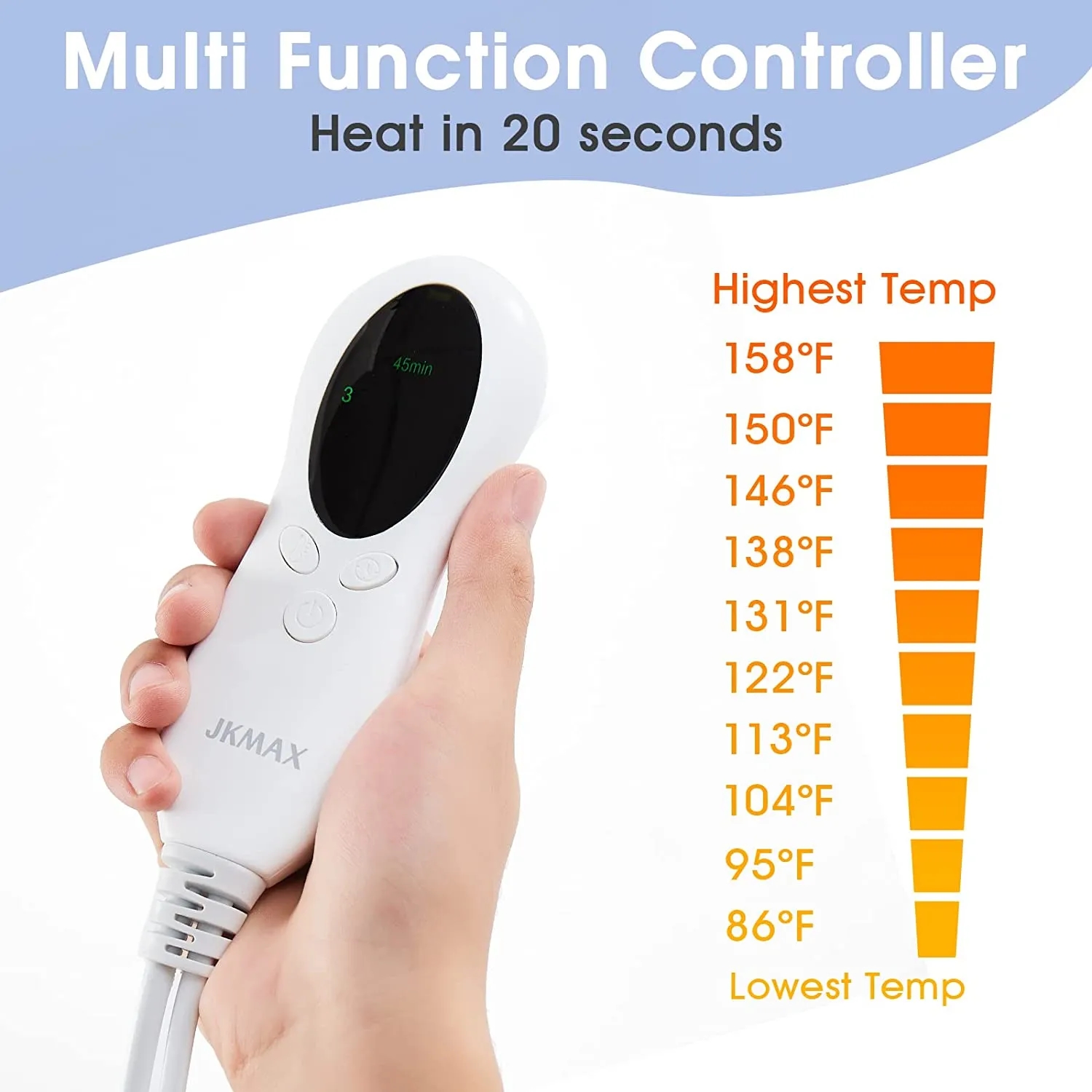 Heating Pad for Back Pain Relief with Auto Shut-Off 7