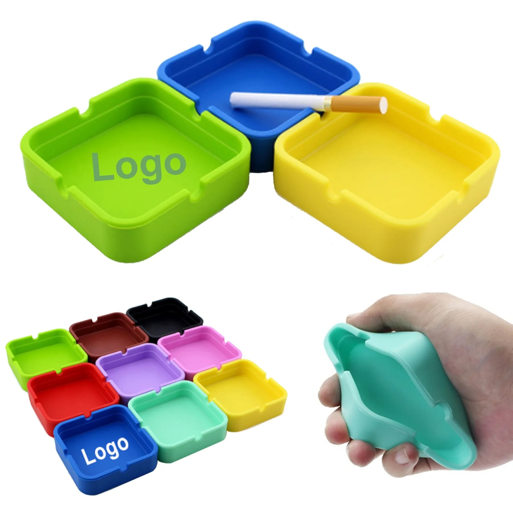 Silicone Ashtray for Cigarettes Cigar 5