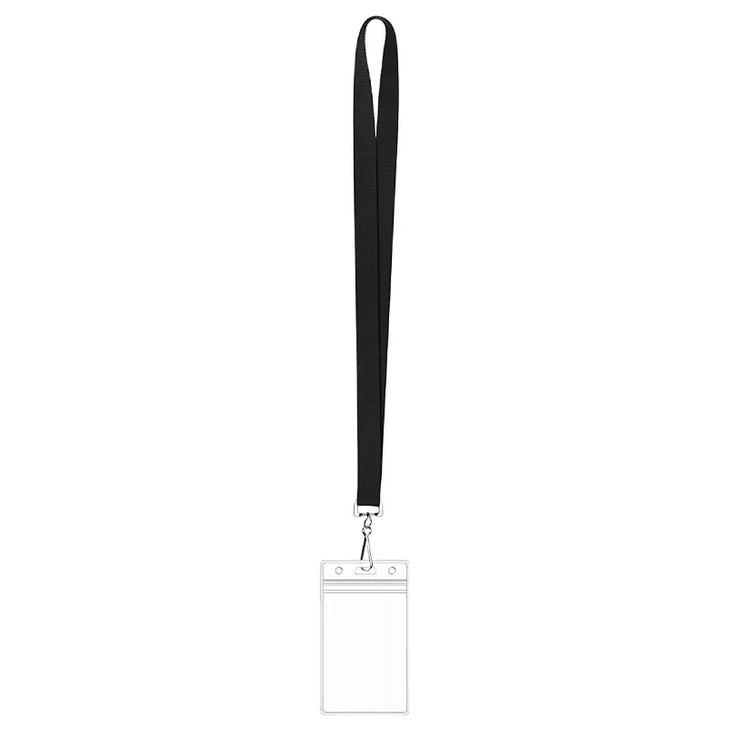 Lanyard ID Card Holder Clear PVC 3