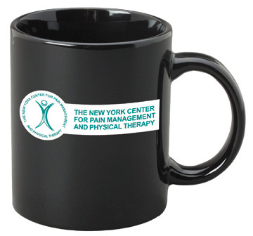 11 oz. Black Stoneware Mug 1