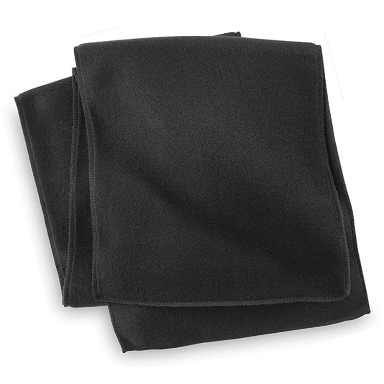 Black Fleece Neck Scarf 2