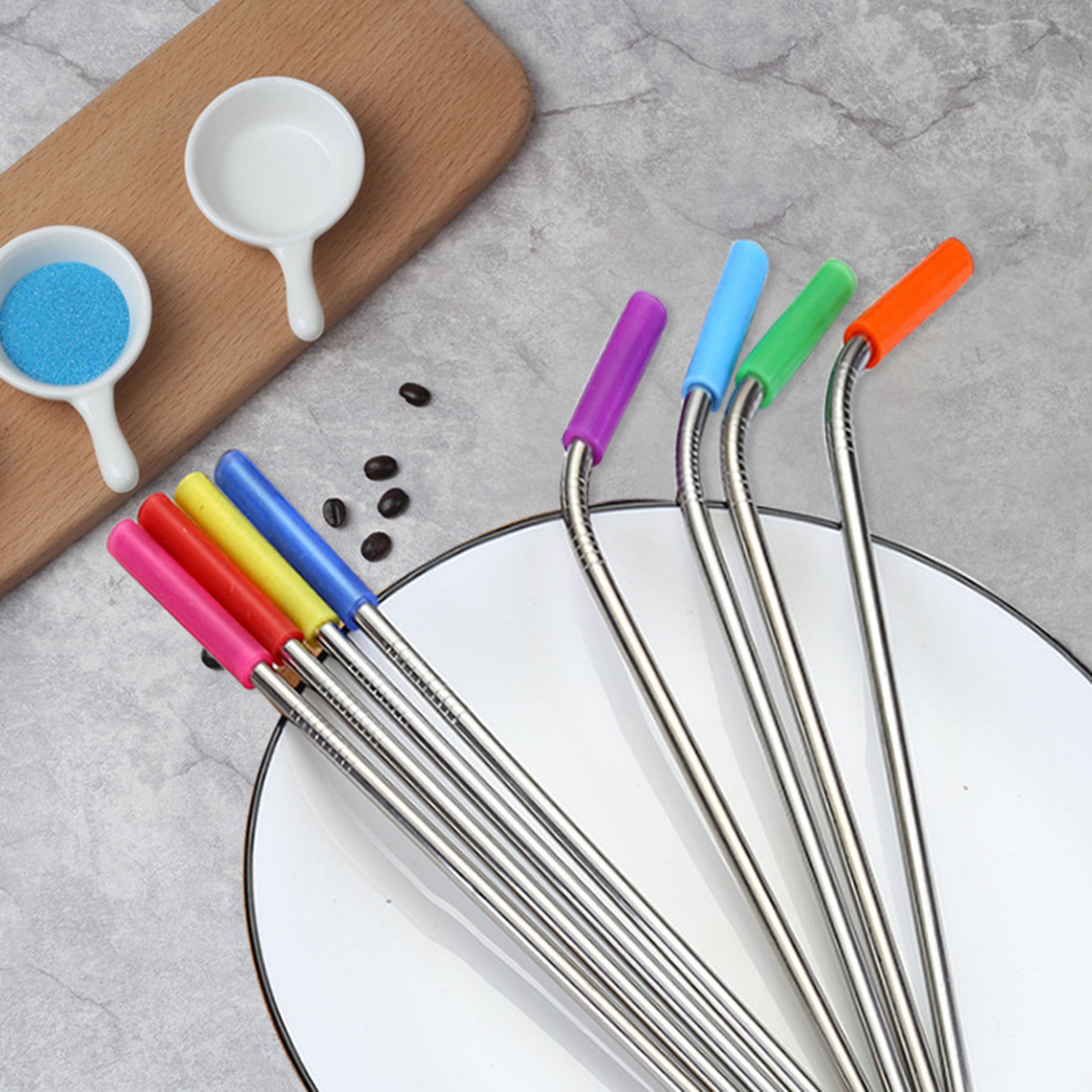 Stainless Steel Straws Kit Set 3