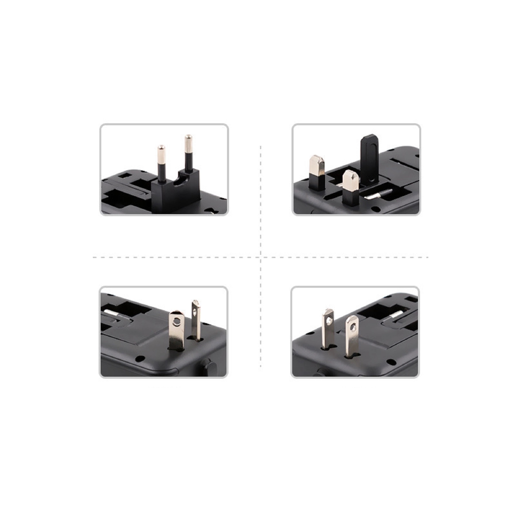 4 Ports Universal Travel Adapter Plug 3