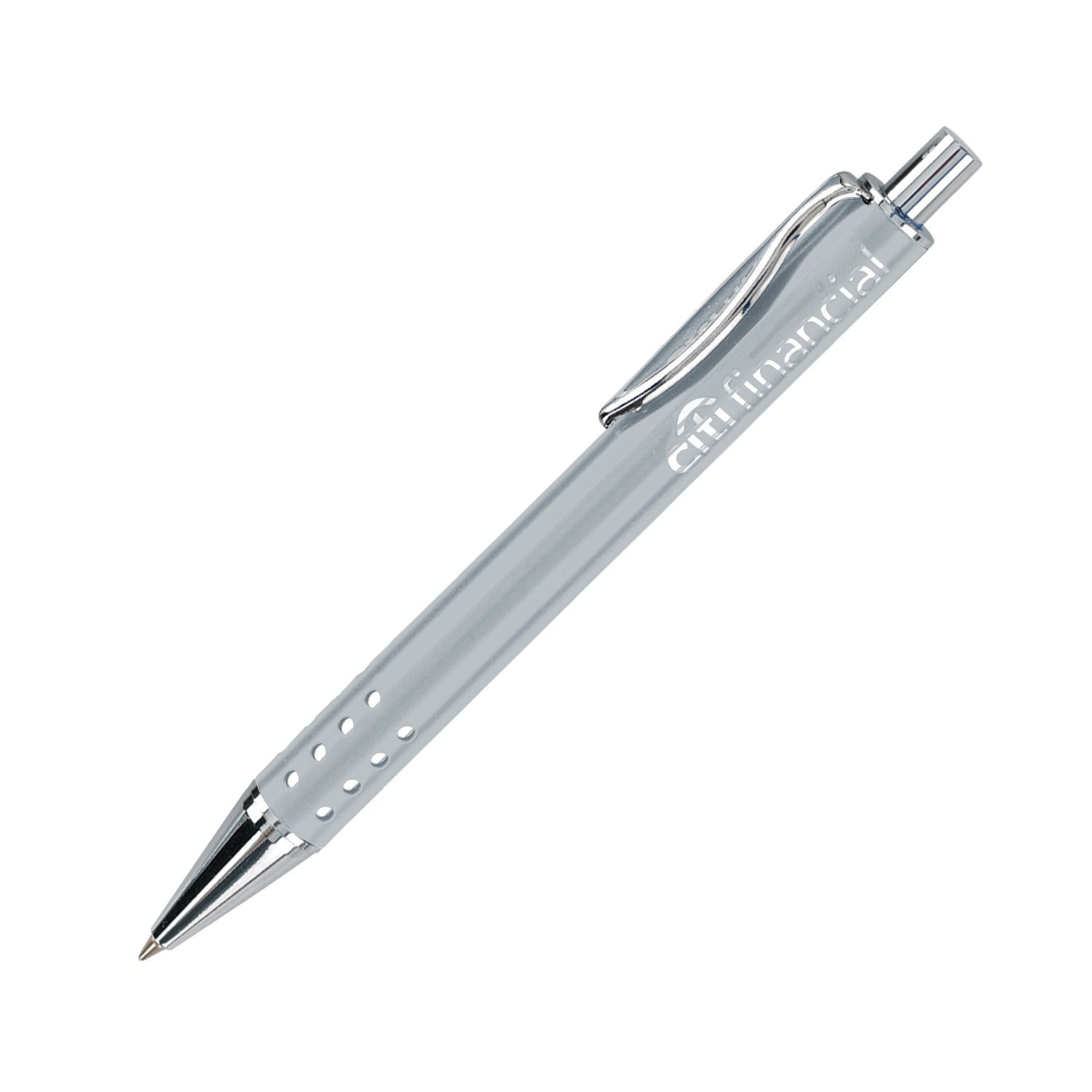 Elite 2 Click Action Ballpoint Pen w/ Chrome Plated Accent 2