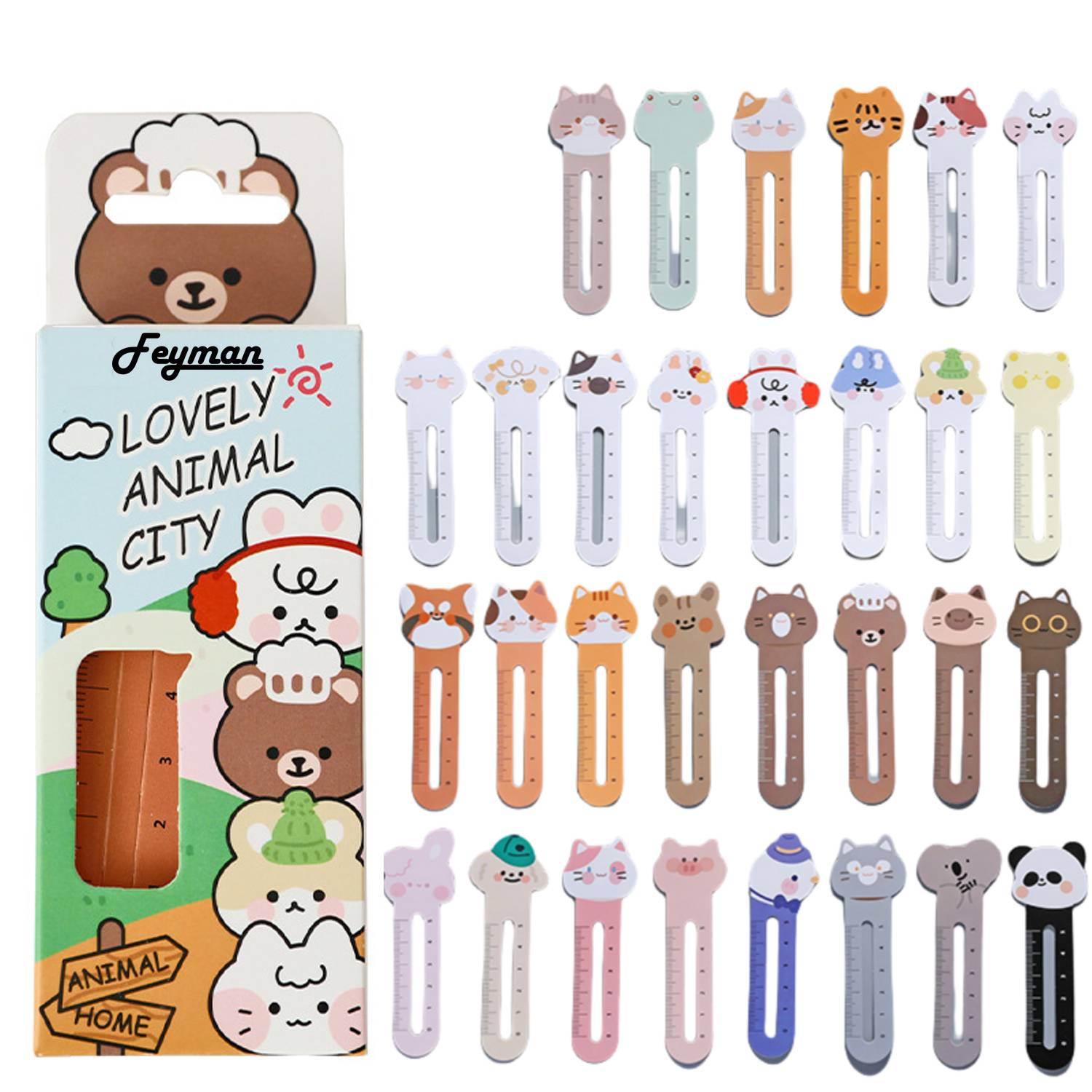 Cute Little Animal Children's Creative Cartoon Bookmark