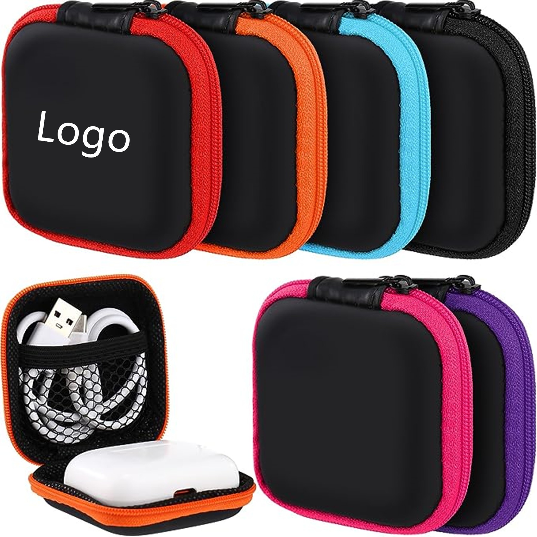 Square EVA Earphone Carrying Case 3