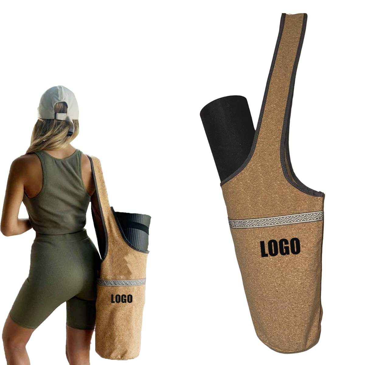 Cork Yoga Mat Bag 2