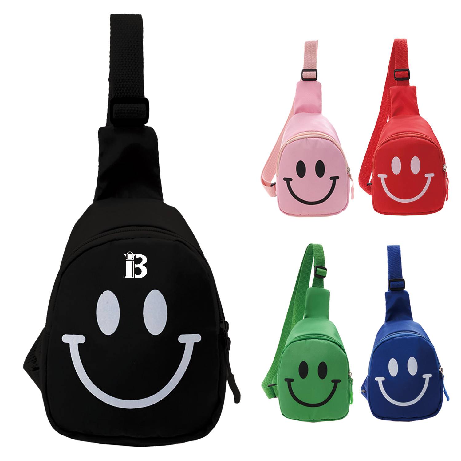 Smiling children's messenger chest bag 2