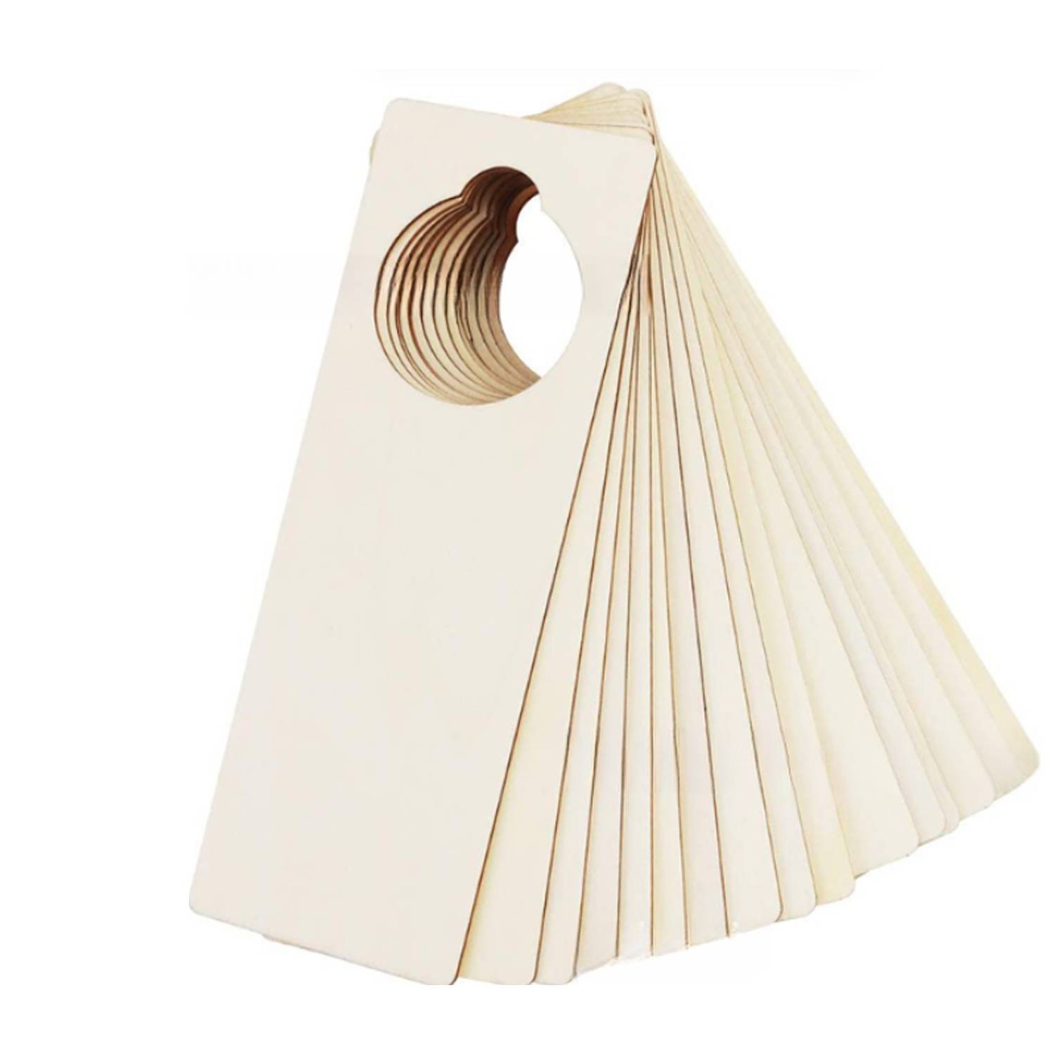 Wooden Double Sided Custom Door Hanger Tag 5