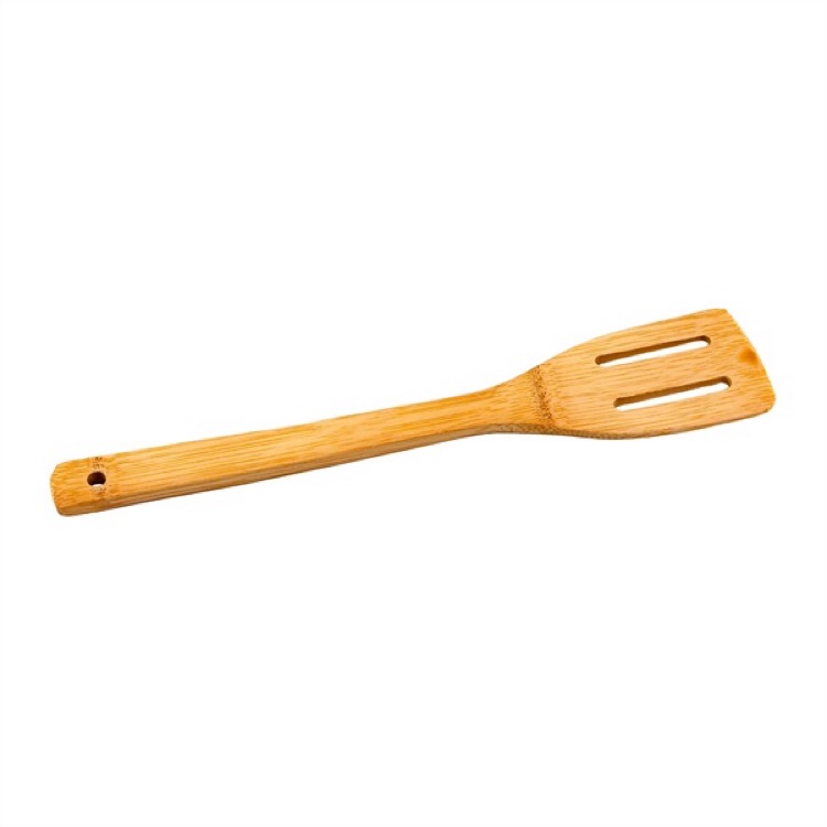 12" Bamboo Slotted Spatula 4