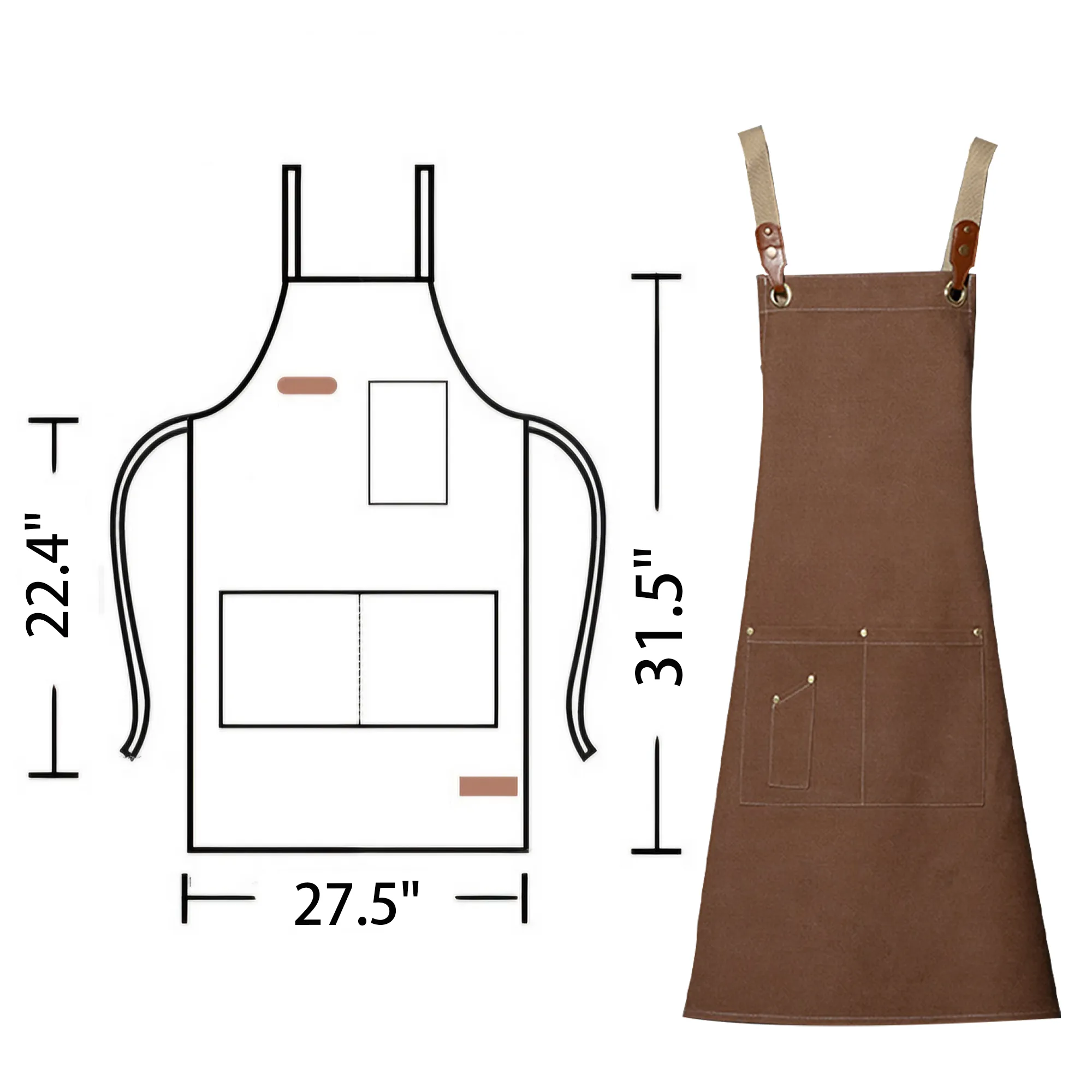 12oz Vintage Canvas Apron 2