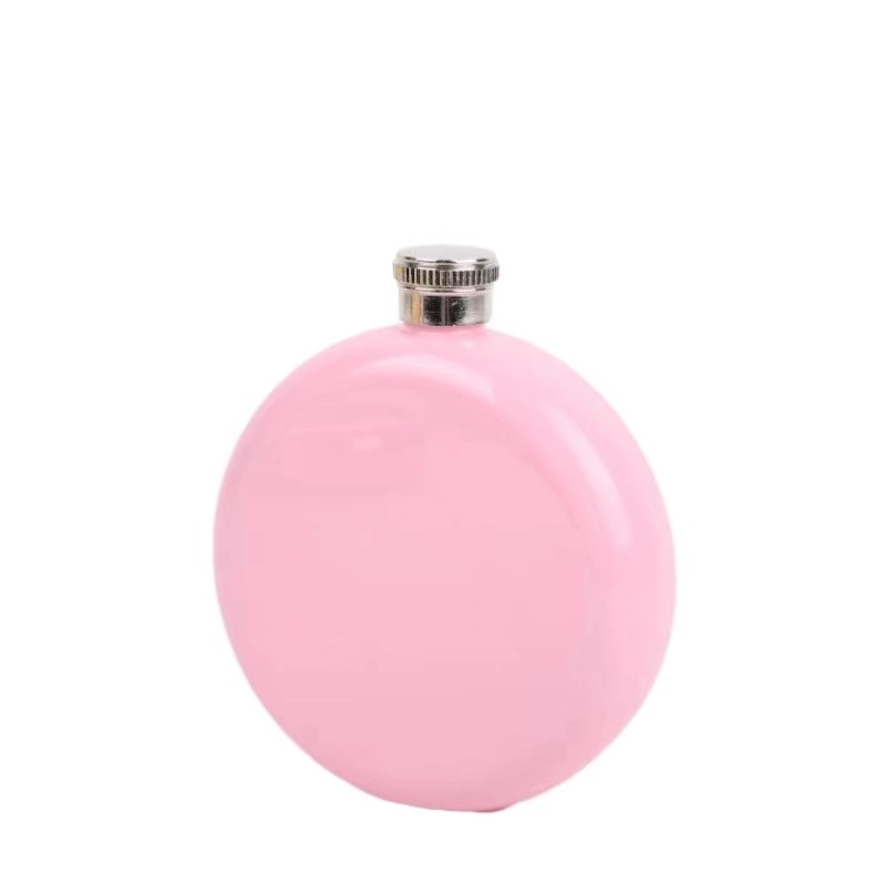 6 oz Stainless Steel Hip Flask For Outdoor Activities, custom water bottle with logo imprint 3