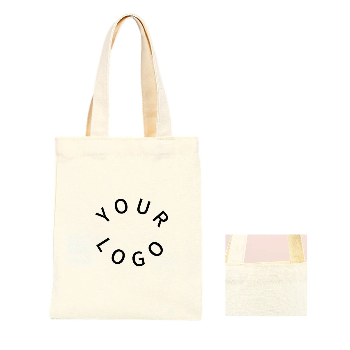 Canvas Tote Bag with Spacious Interior for Daily Use, custom tote bag with logo imprint 2