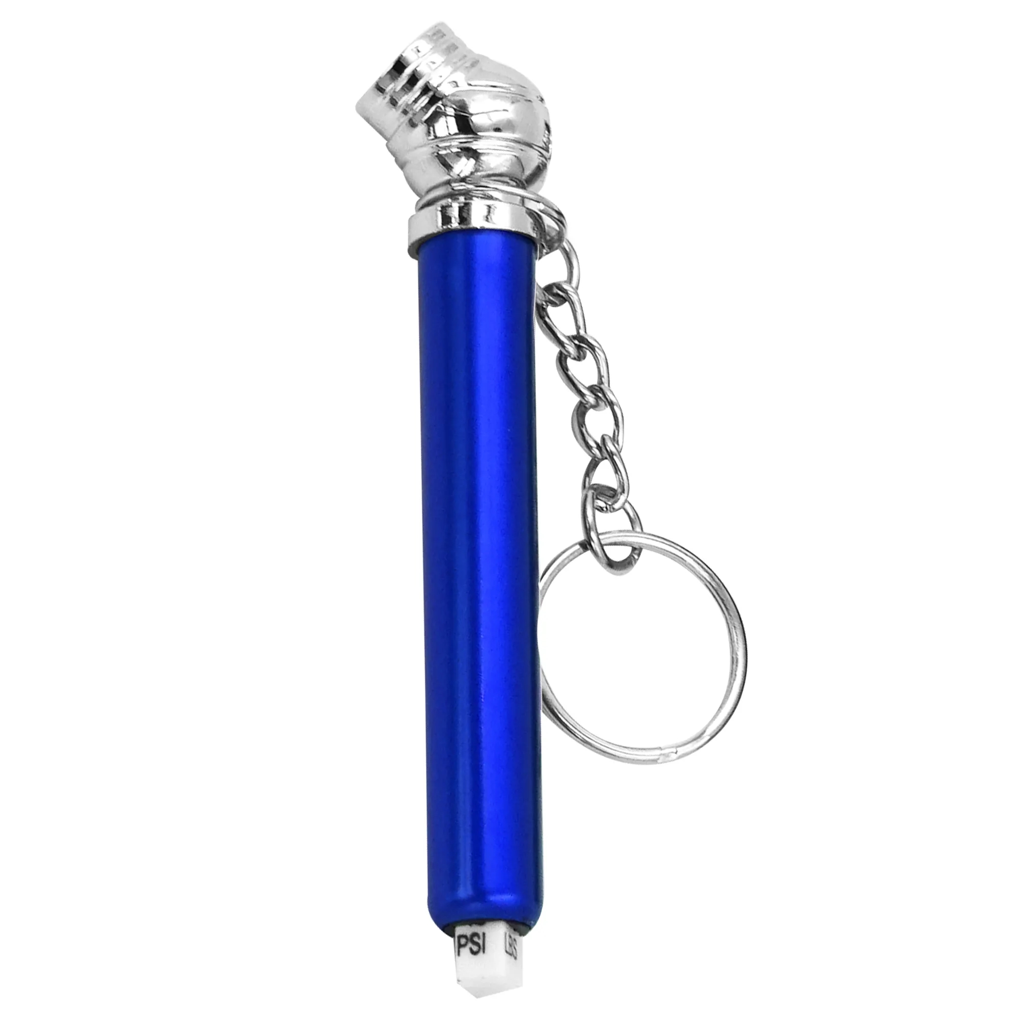Aluminium Pen-Type Tyre Pressure Gauge With Key Chain (Reads 2