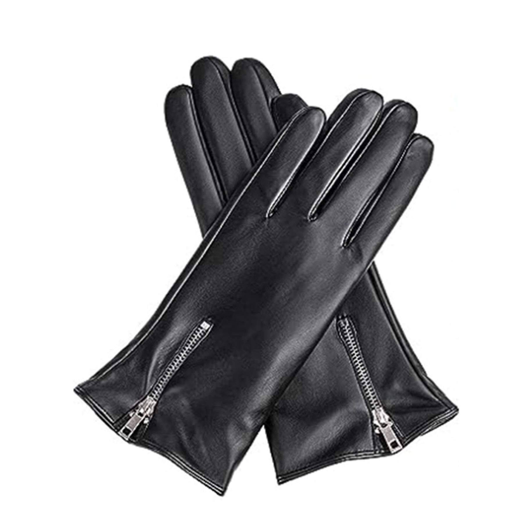 Womens Leather Touchscreen Gloves 2