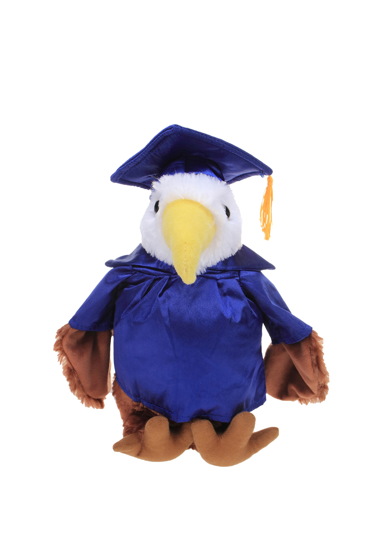 Soft Plush Eagle with Graduation Cap & Gown 6