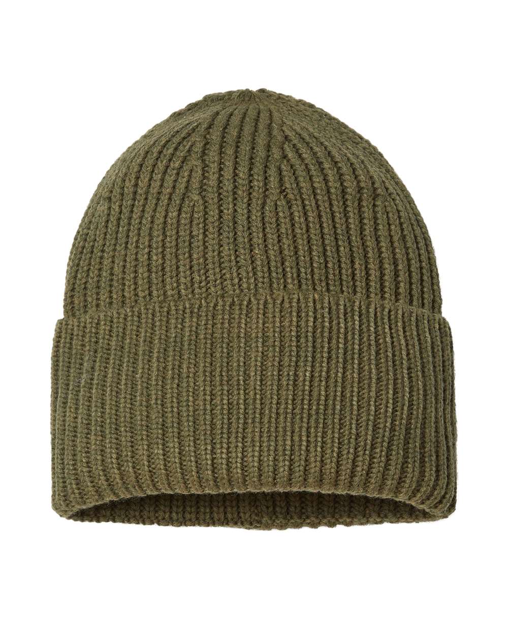 Sustainable Chunky Rib Cuffed Beanie - OAK 12