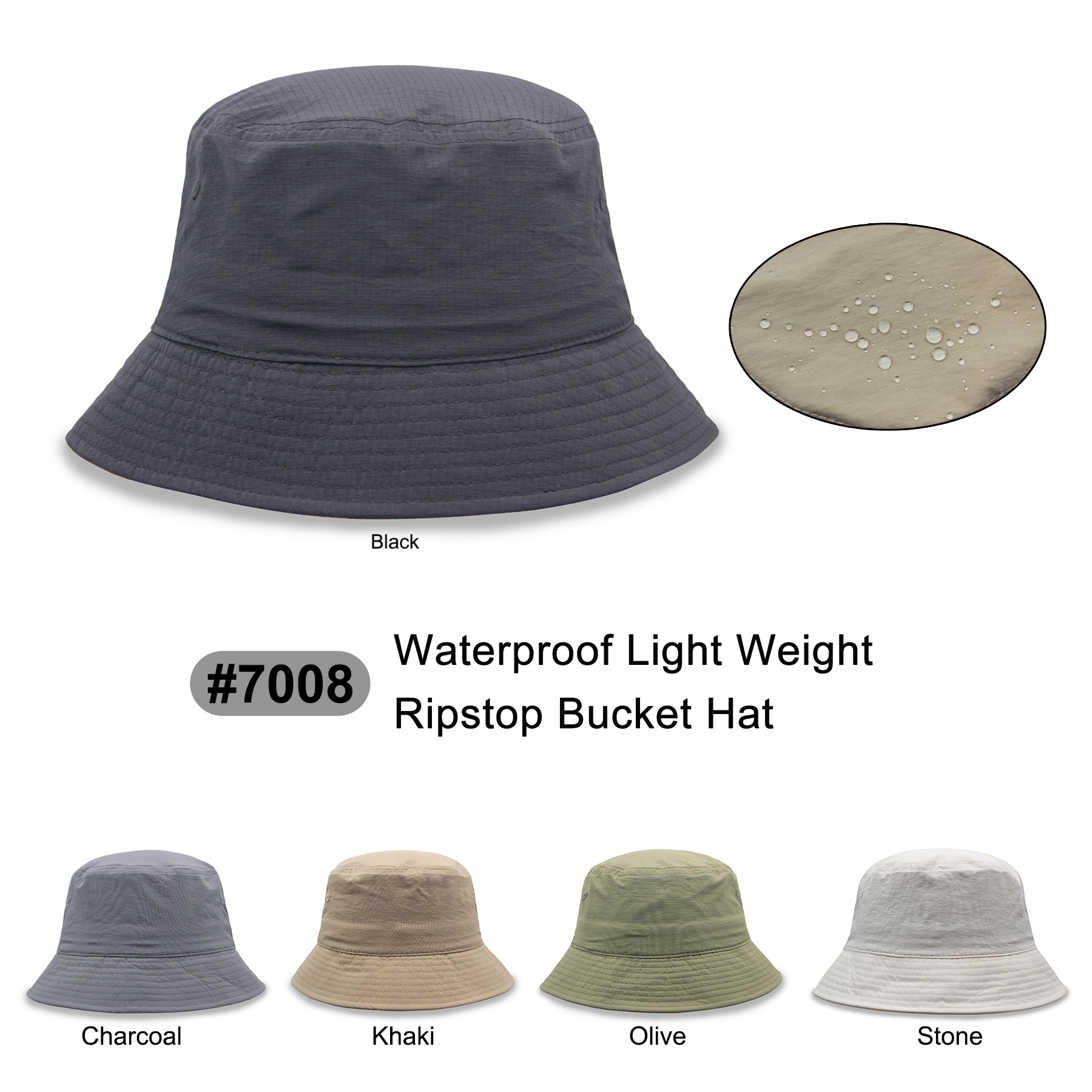 Light Weight Quick Dry Water Proof Rip Stop Safari Hat