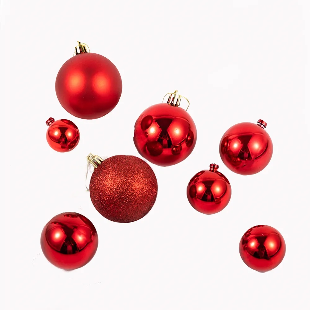 2.4" Plastic Holiday Ball Ornament
