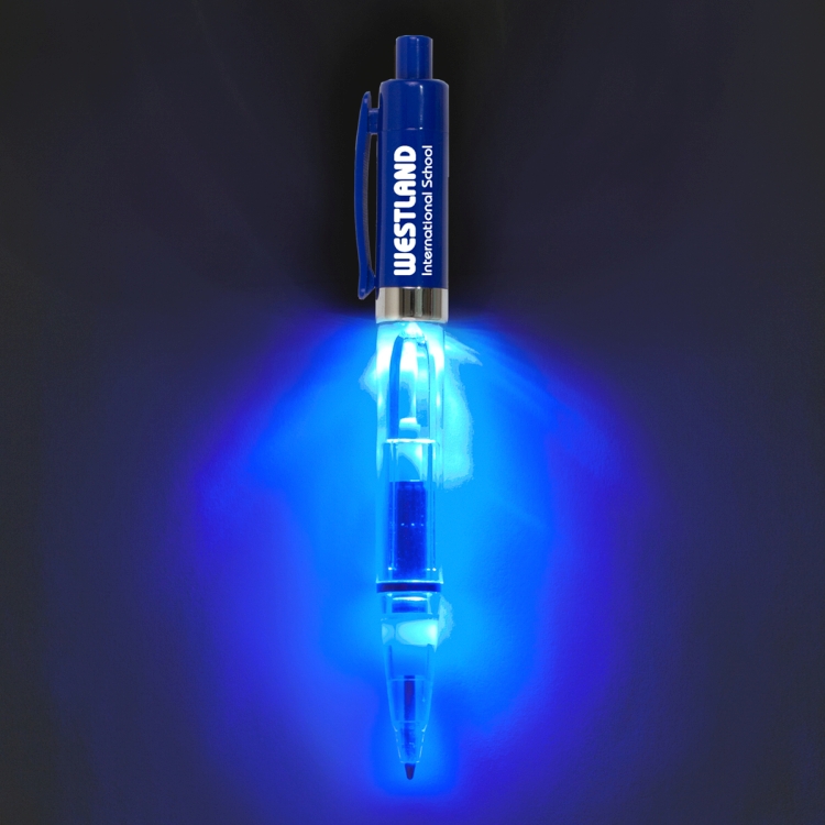 "Vicente" Light Up Pen with BLUE Color LED Light 7