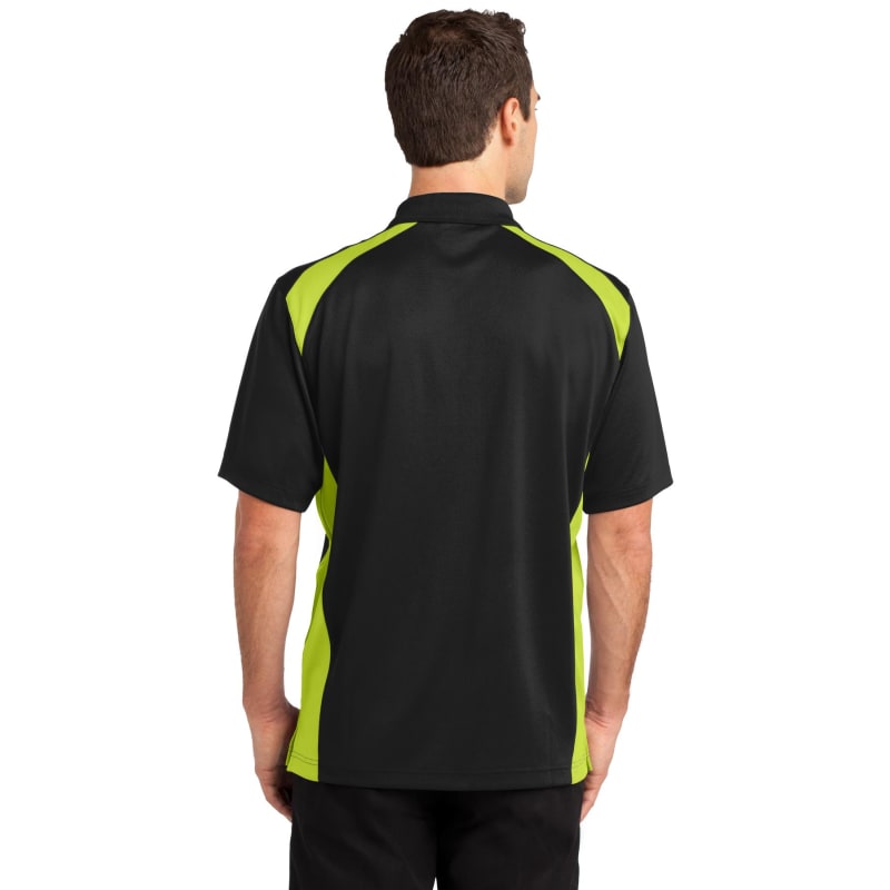 CornerStone Select Snag-Proof Two Way Colorblock Pocket Polo. 3