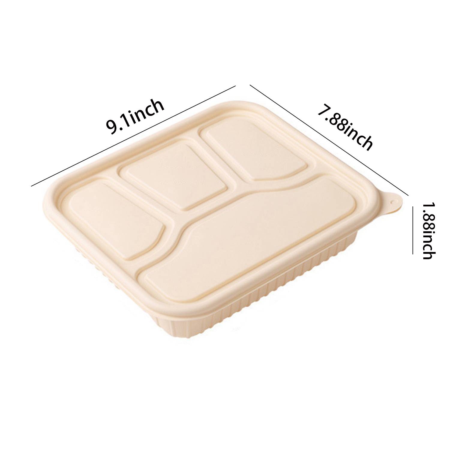 Food Grade Microwave Disposable Lunch Box 4