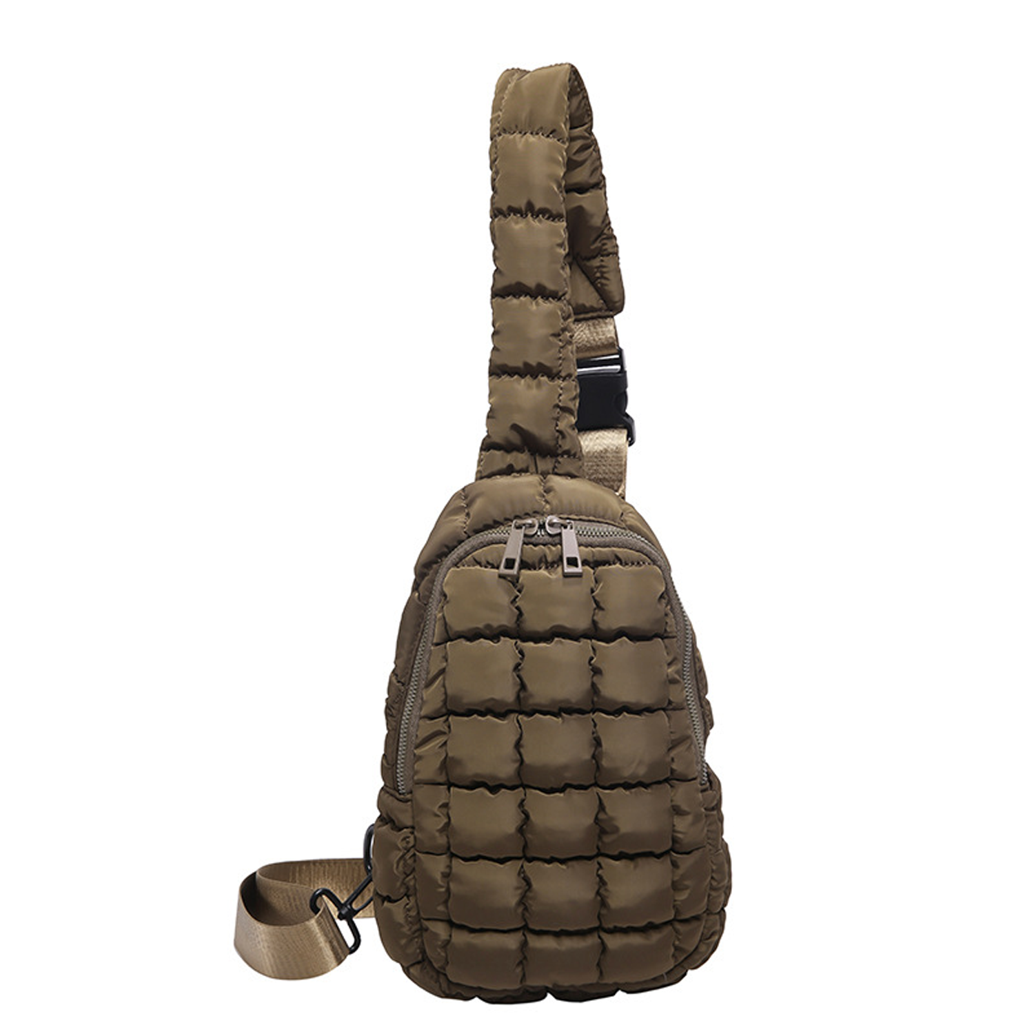 Nylon Waterproof Puffer Sling Bag 16