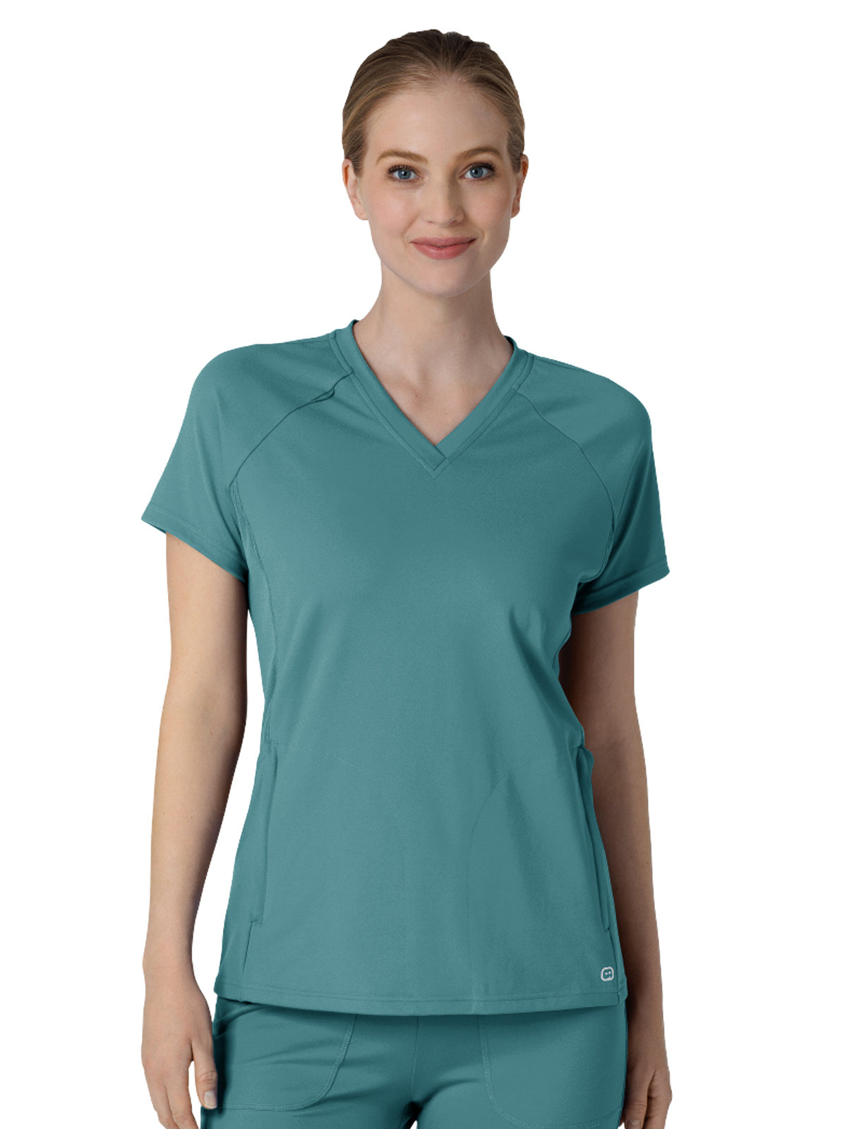 Wink - Renew Knit - Women's Four-Pocket Flex-n-Reach V-Neck Raglan Top 14