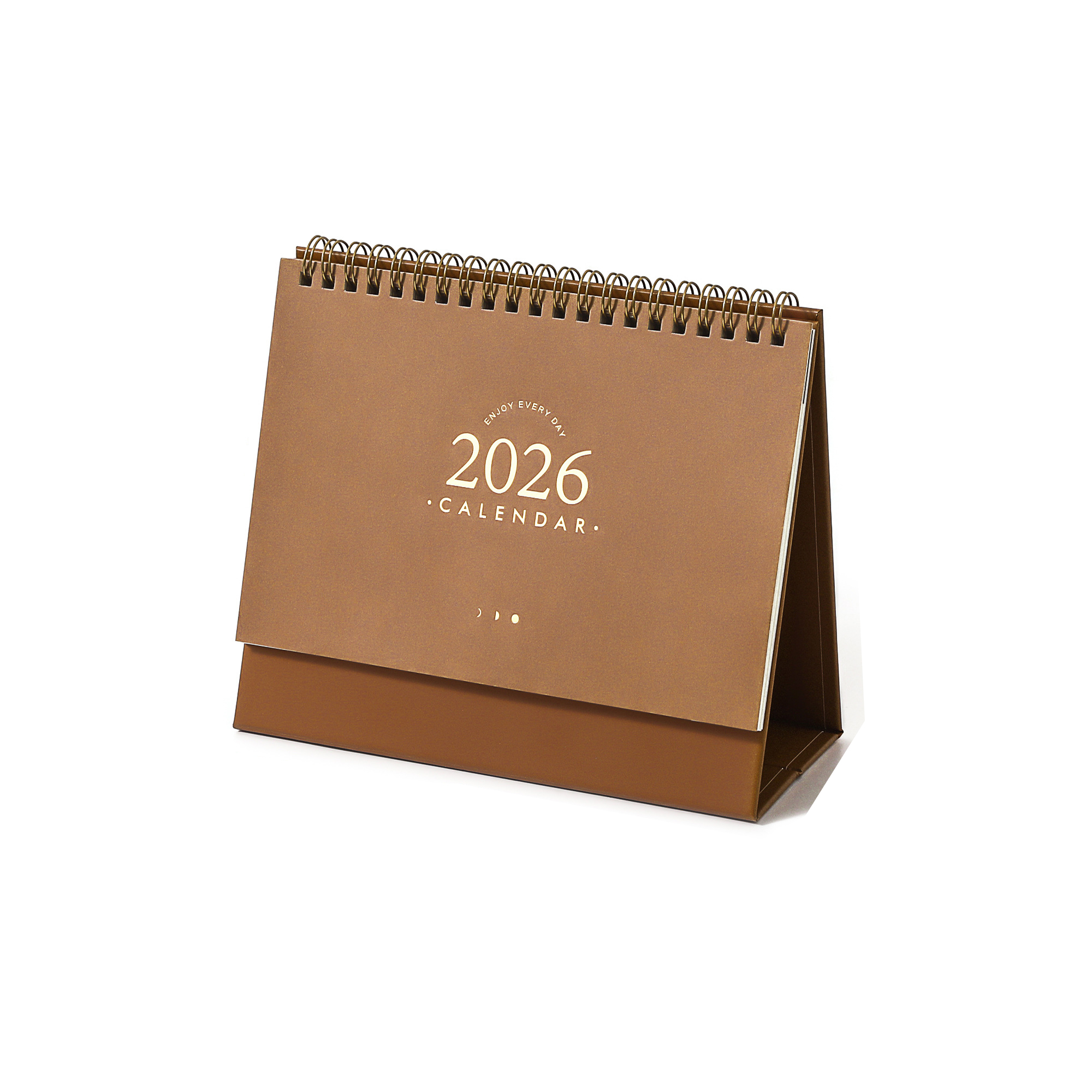 Custom Desk Calendar With Metal Double Binding 5
