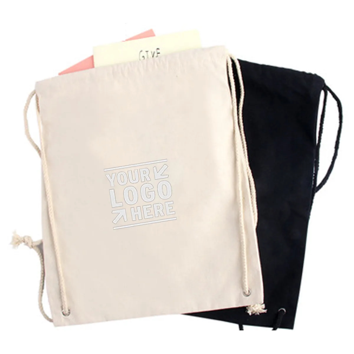 Canvas Drawstring Backpack 3