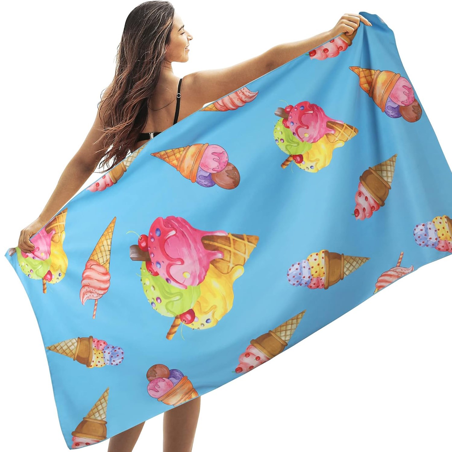 35″ X 70″ Premium Sublimated Silk Touch Velour Beach Towel 3