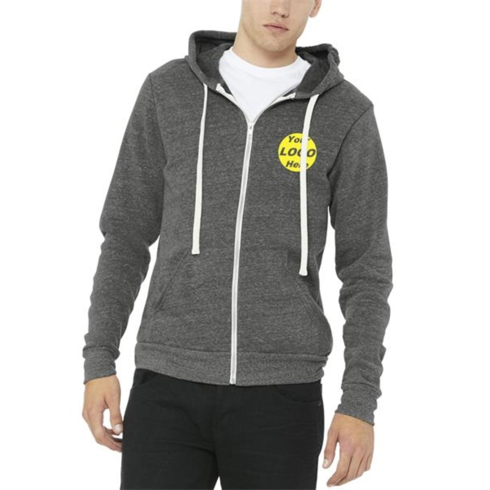 BELLA+CANVAS Unisex Triblend Sponge Fleece Full-Zip Hoodies