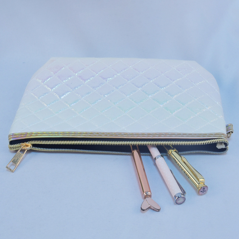 Holographic Argyle Toiletry Bag Cosmetic Bag 4