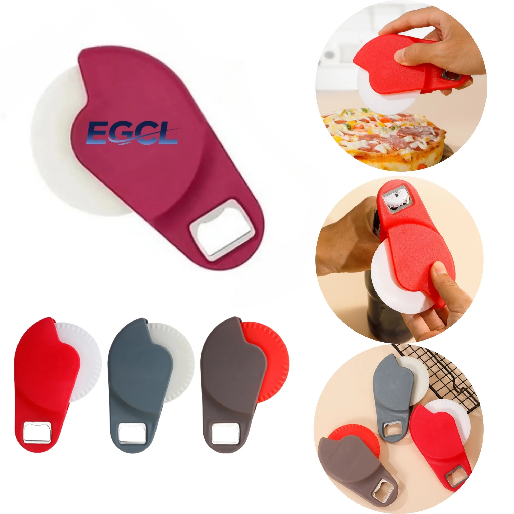 Pizza Cutter with Bottle Opener