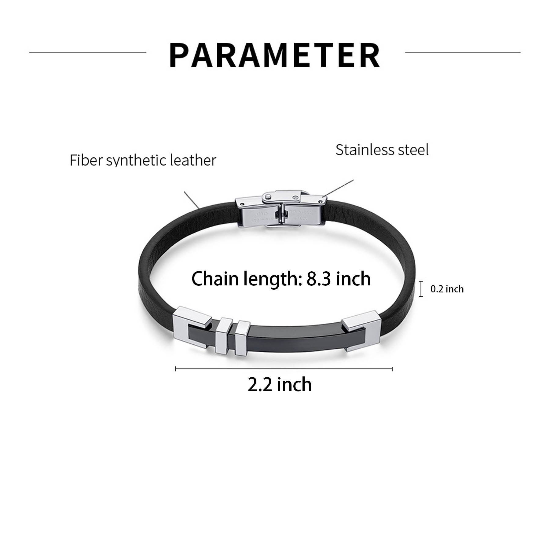 Men's versatile leather bracelet 2