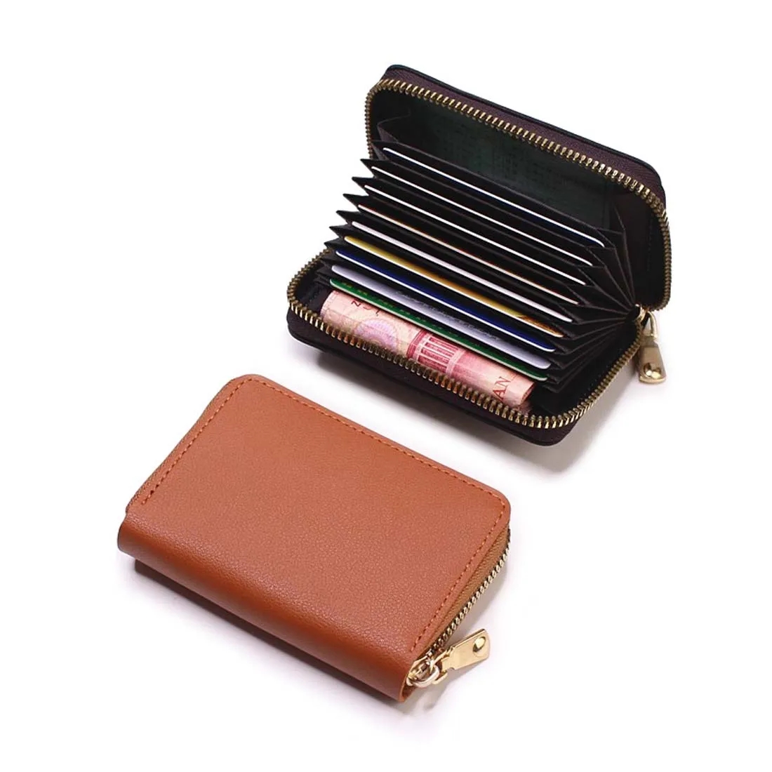 RFID Blocking Leather Credit Card Case 7
