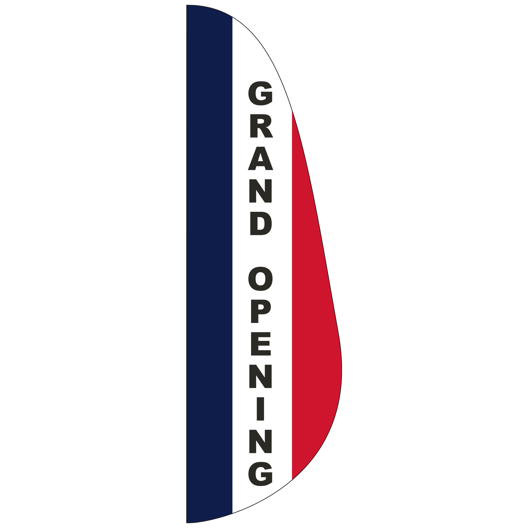 "GRAND OPENING" 3' x 10' Message Feather Flag 1