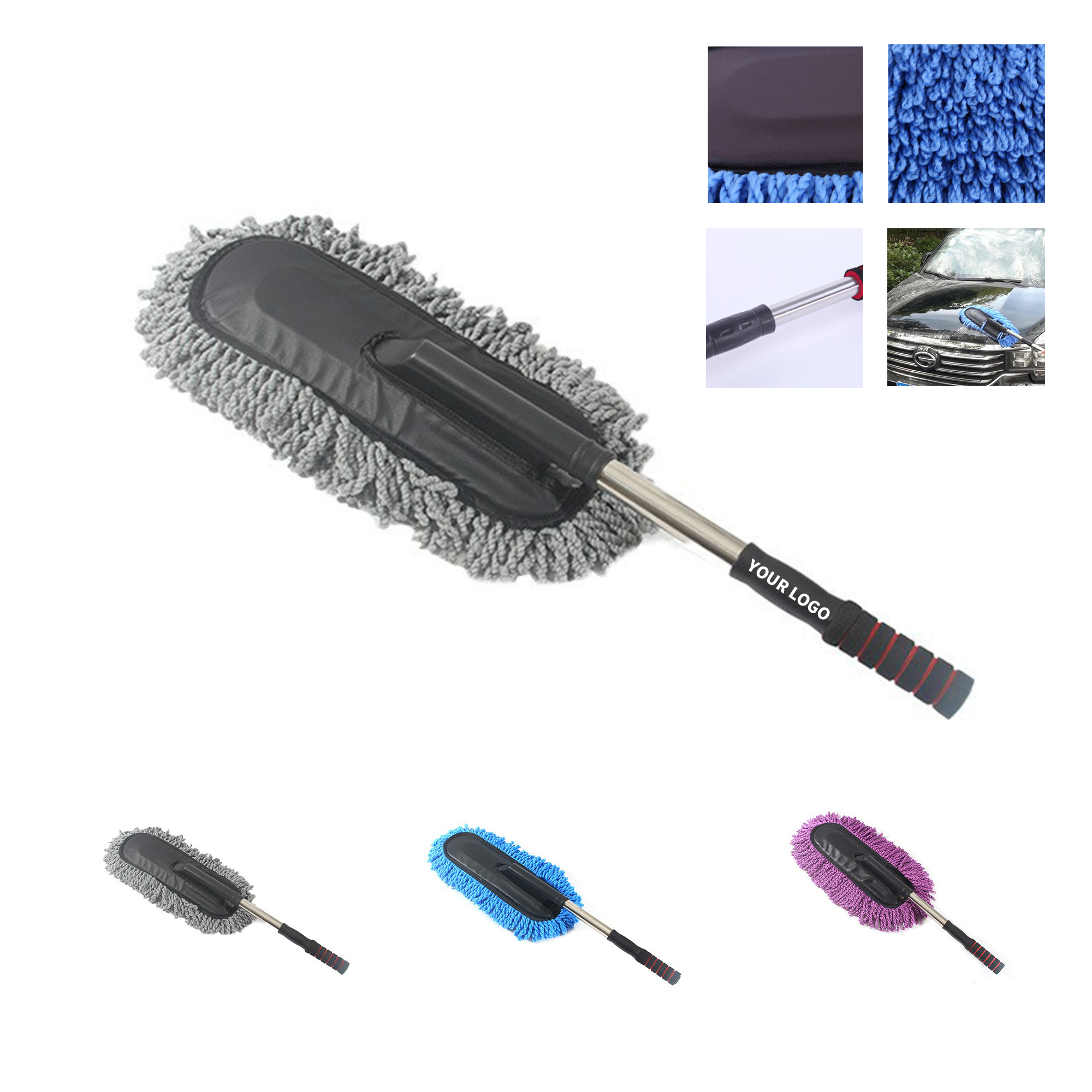 Microfiber Extendable Dust Brush 29.5" Length With 33.5" Reach 5