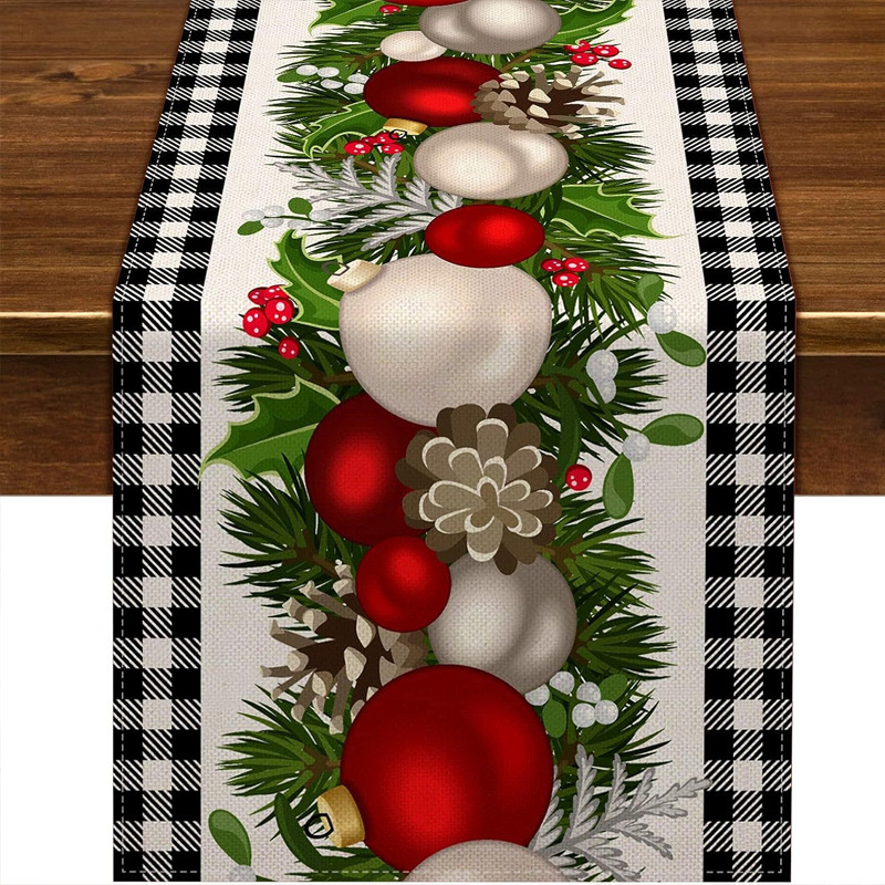 Christmas Trees Merry Xmas Table Runner 11