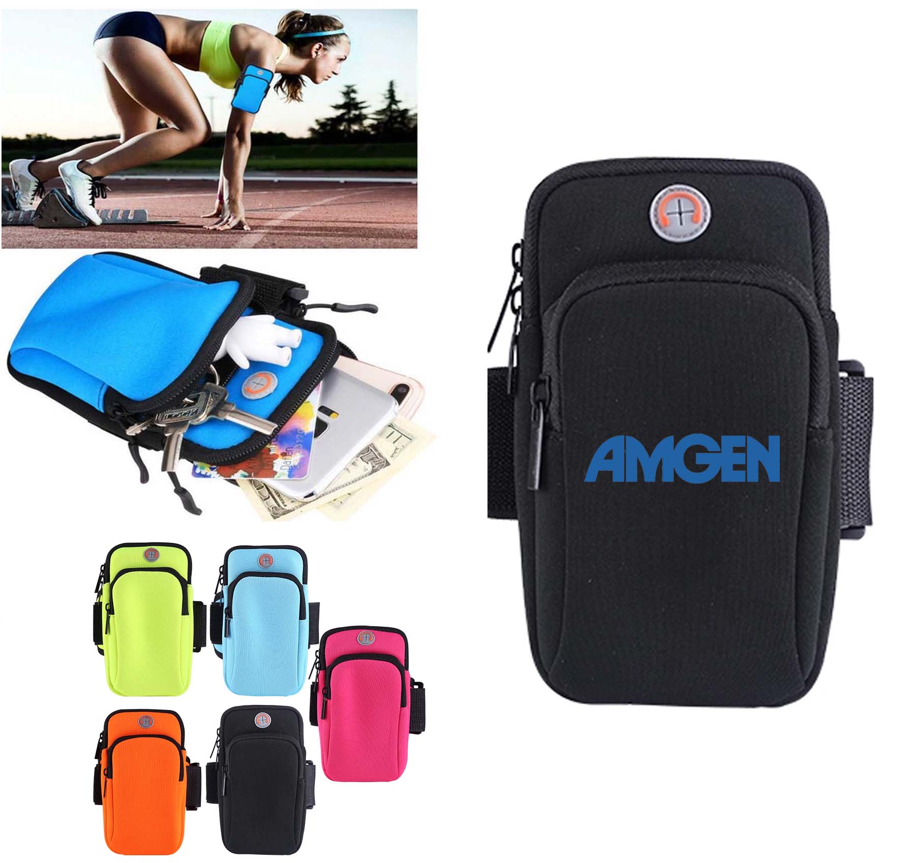 iBank ® Sport Armband compatible with iPhone 17,16,15 & Galaxy phones 1