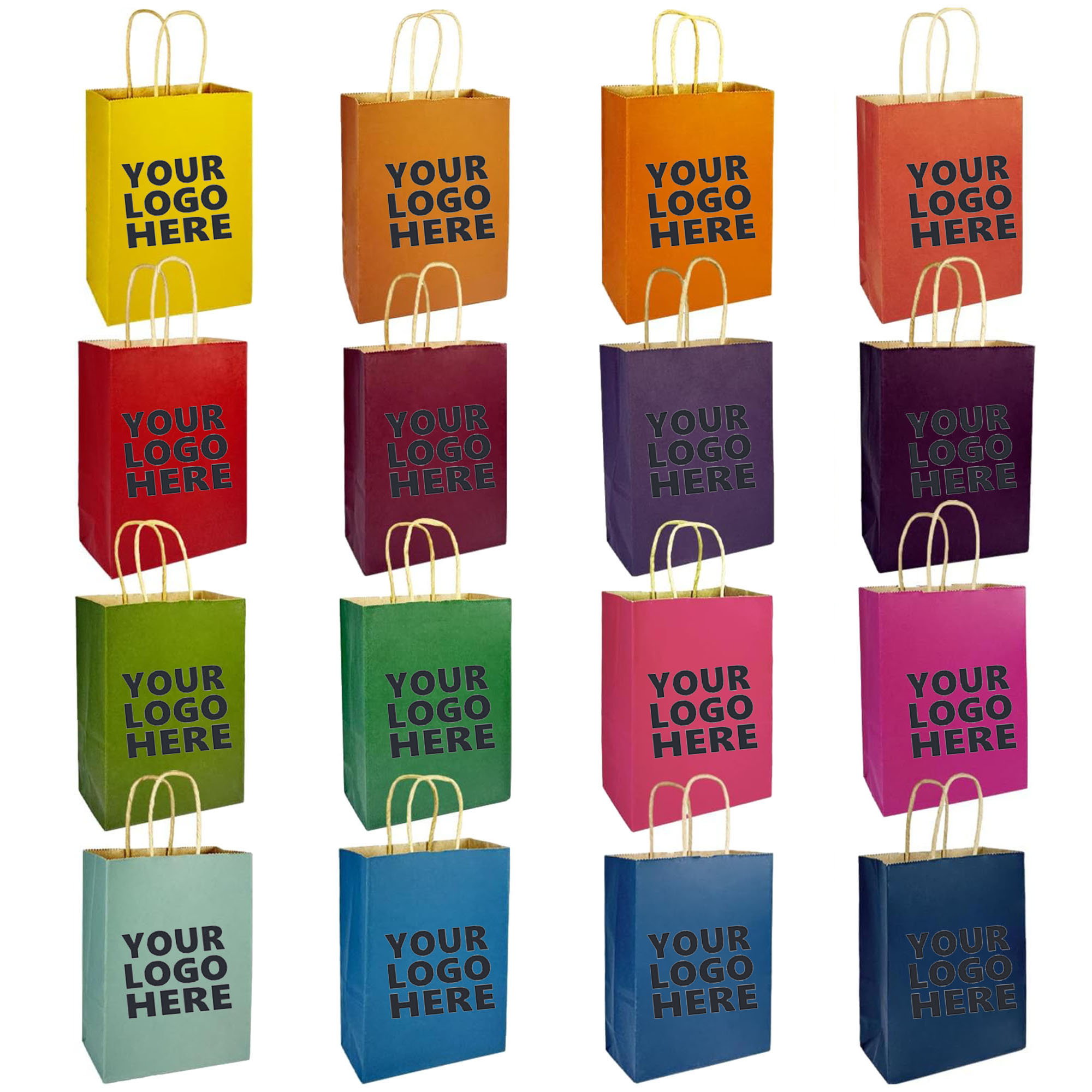 Colorful Kraft Paper Handbag Gift Bag Customization 3