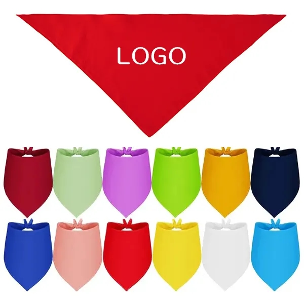 Adjustable Dog Bandana - Washable Triangle Bib for Pets 1