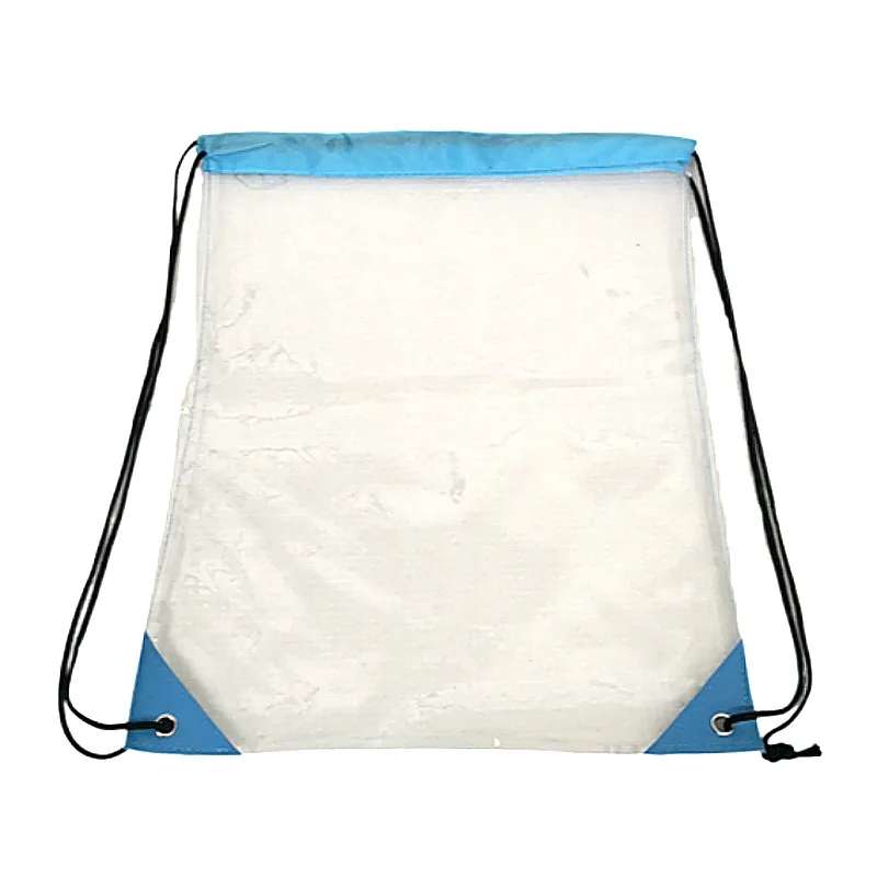 12 Inch PVC Drawstring Backpack for Sports or Travel 1