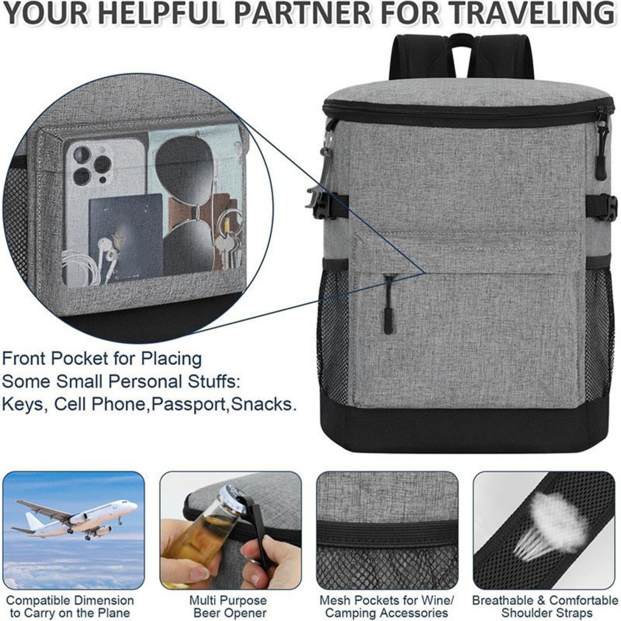 Insulated Backpack Cooler 6