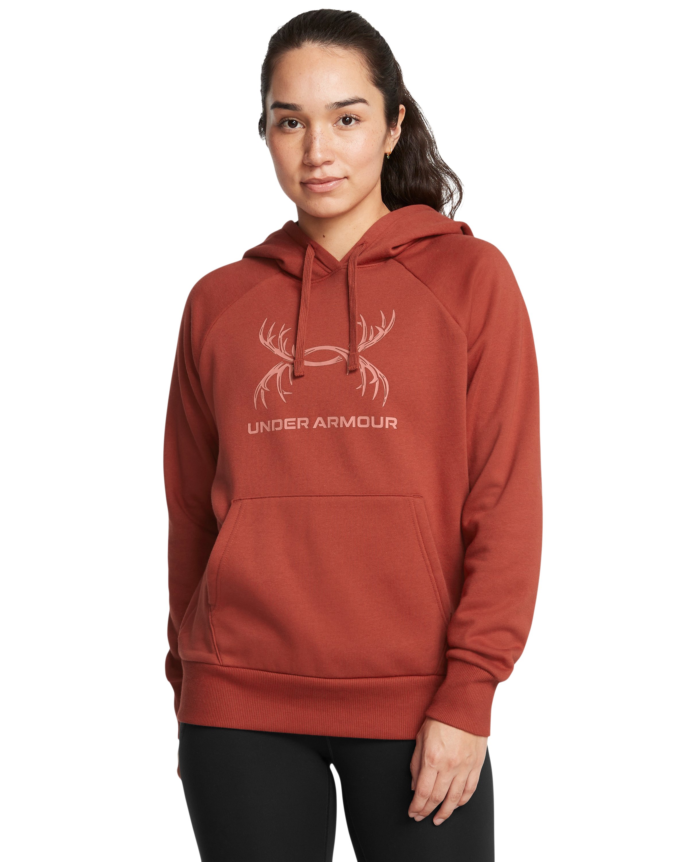 UA Rival Fleece Antler Women's Hoodie, custom hoodie or sweatshirt with logo imprint 5