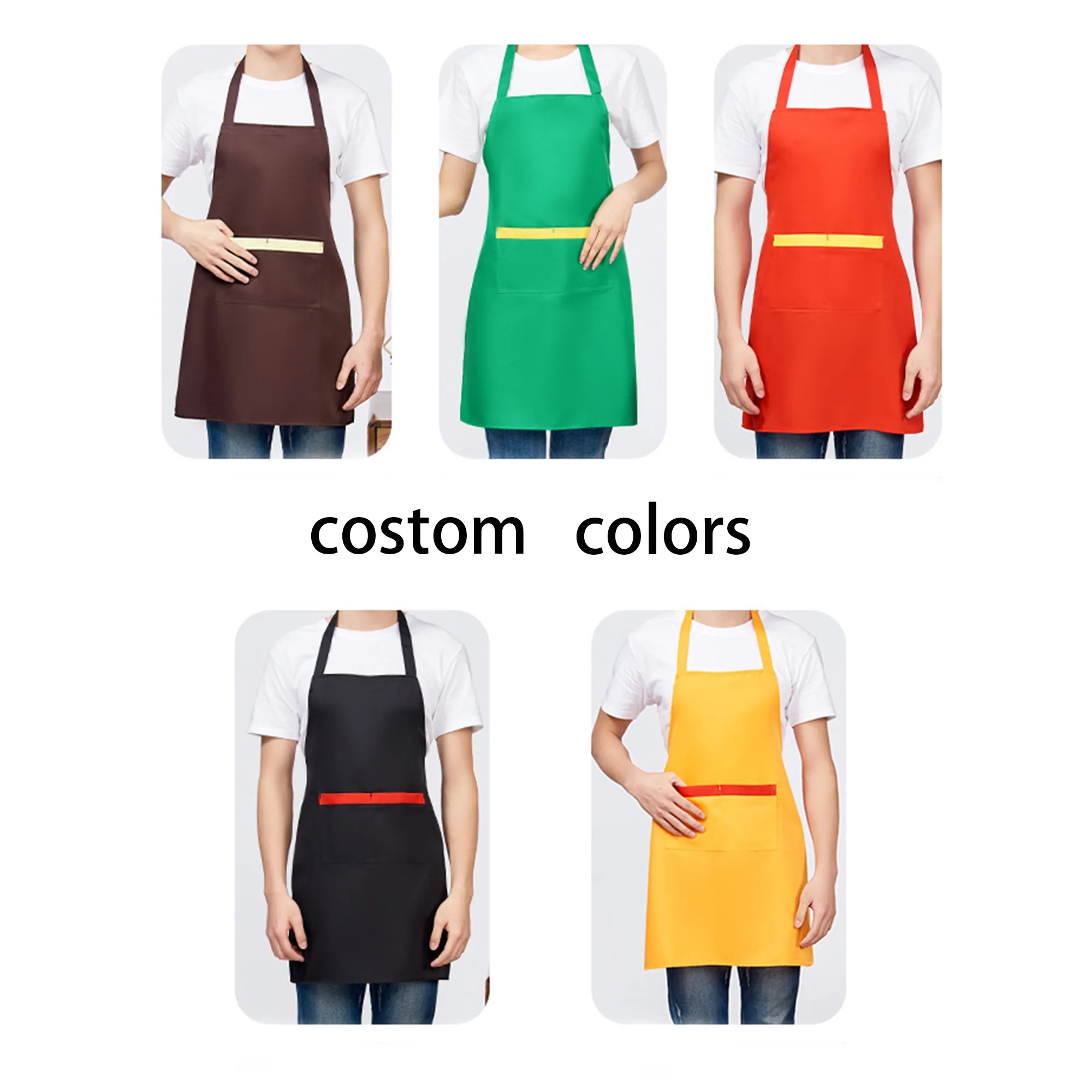 Custom Kitchen Apron With Adjustable Strap 3