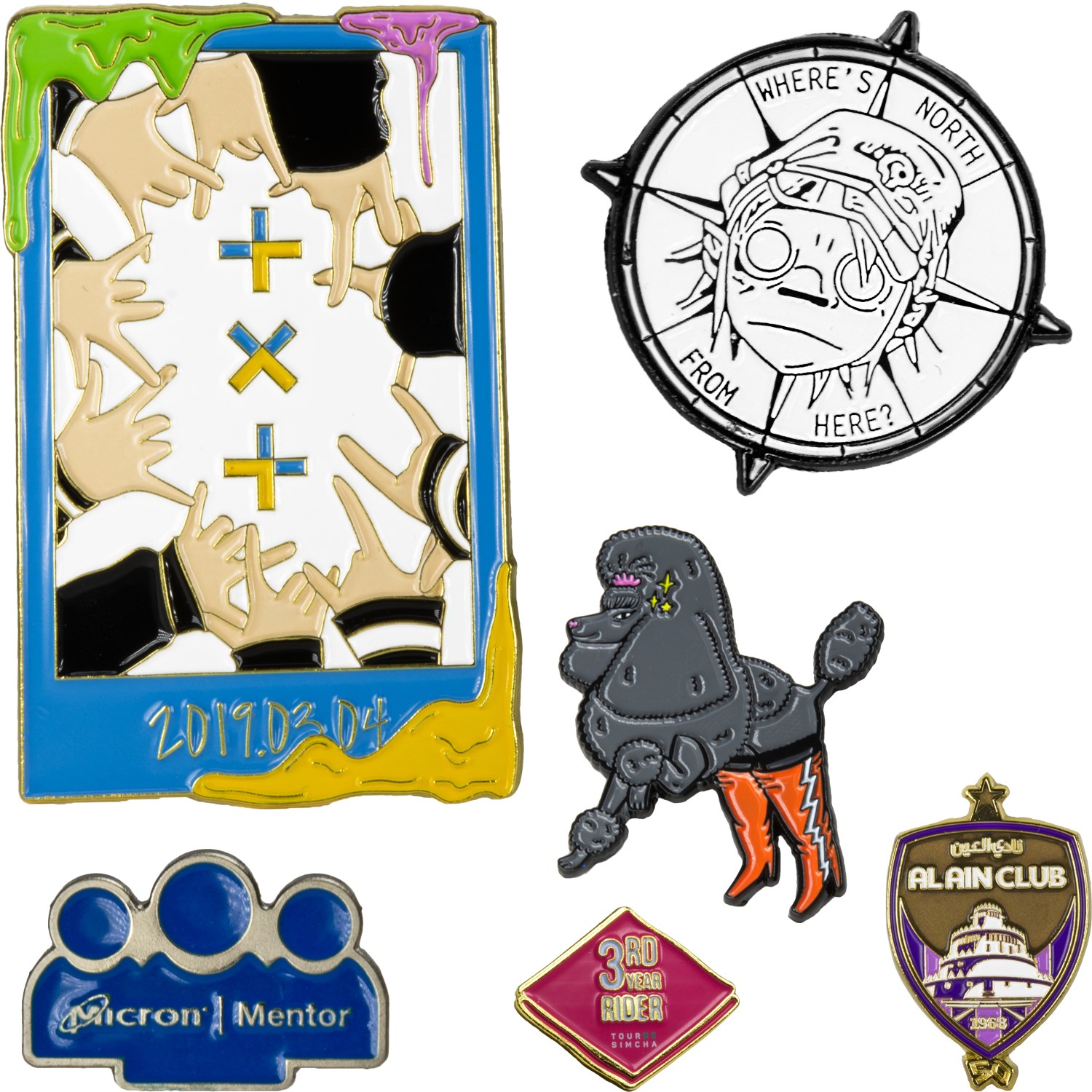 1.5" Soft Enamel Custom Shaped Lapel Pins 6