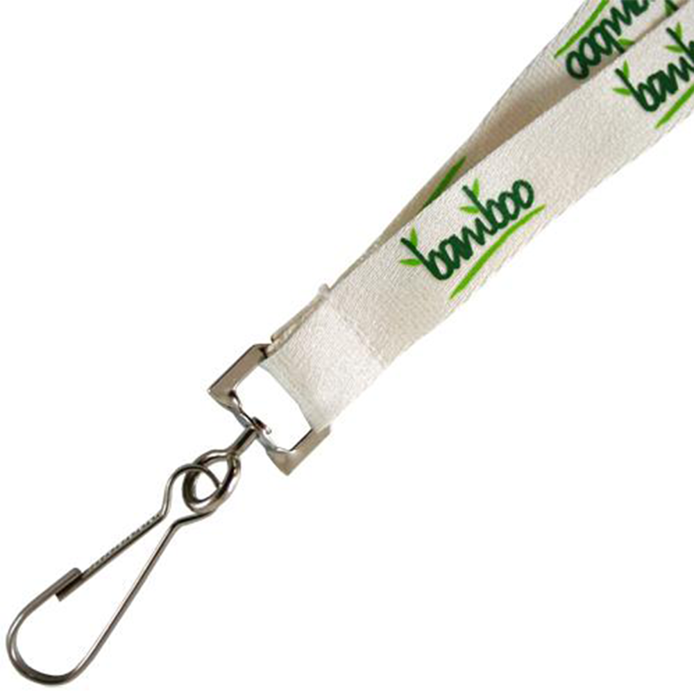 Silkscreened Bamboo Fiber Lanyard